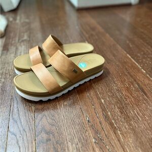 Reef Brown Women's Slide Sandals
